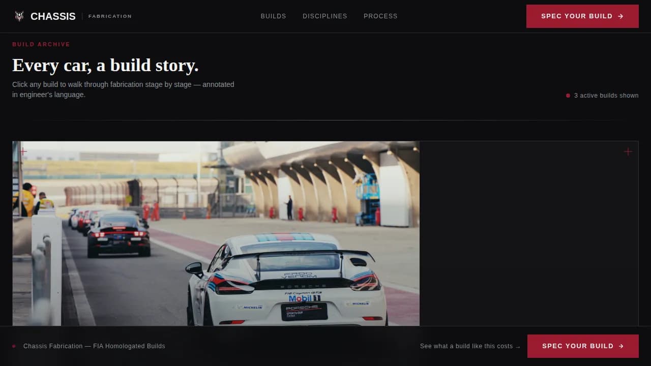 Turbo — Elite Motorsport Fabrication Landing Page Template