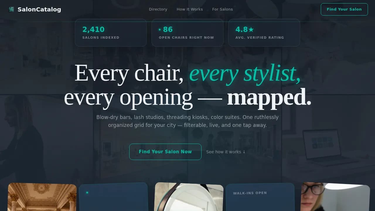 Connect — Curated Beauty Network Landing Page Template
