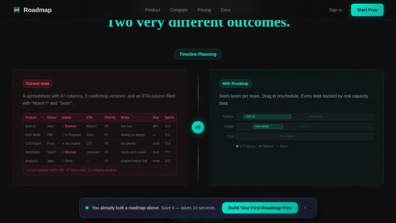 Blueprint — Intelligent Product Strategy Landing Page Template
