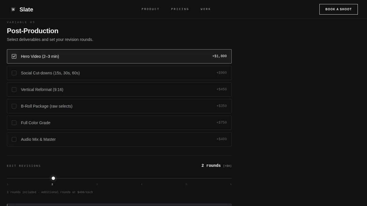 Estimate — Instant Video Production Landing Page Template