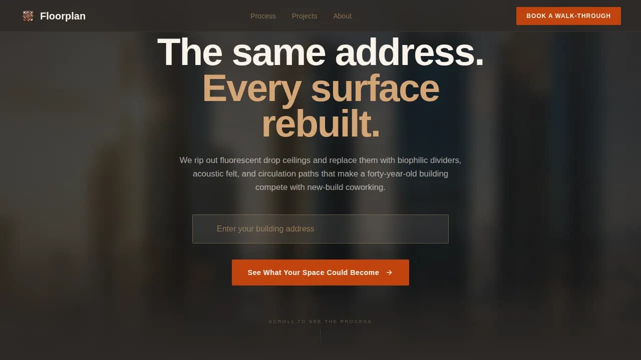 Layout — Office Interior Design Landing Page Template