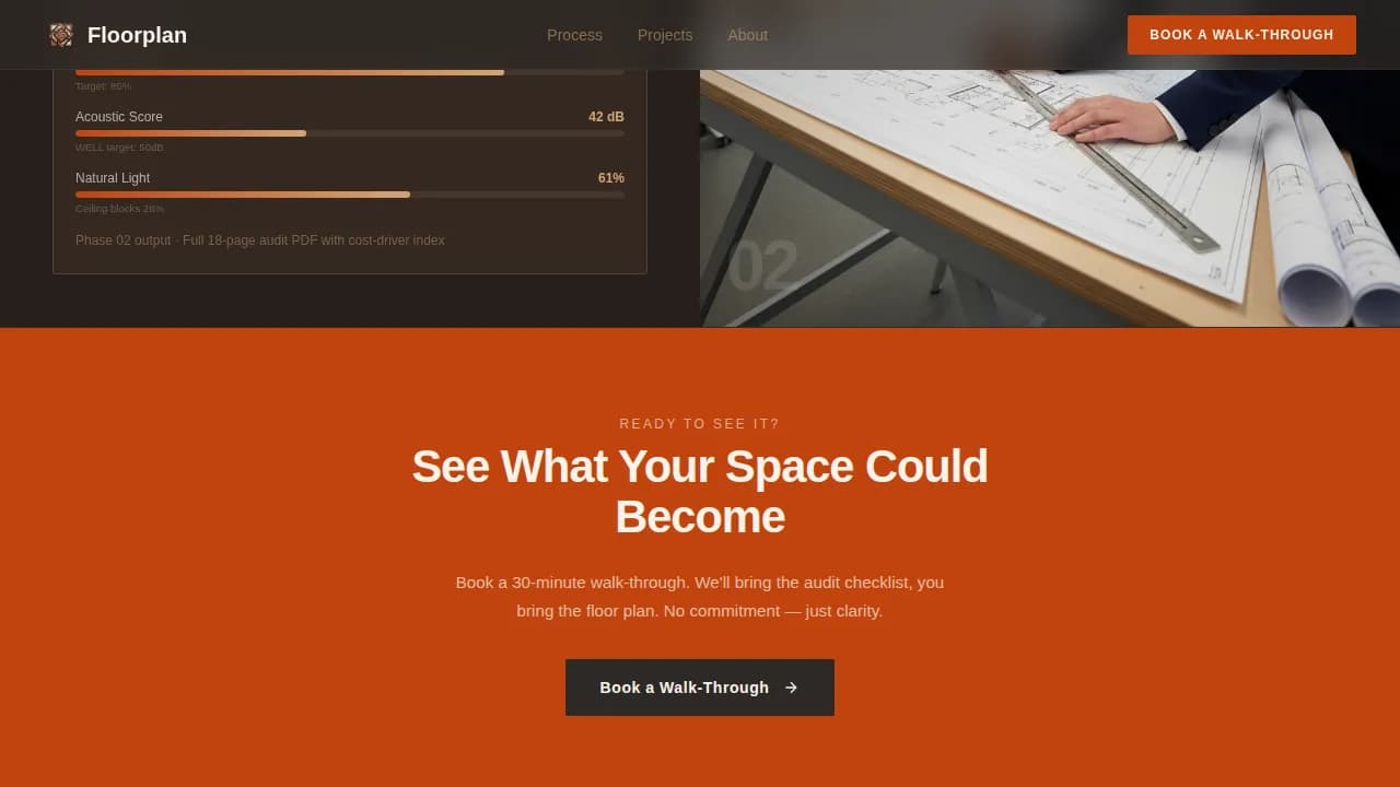 Layout — Office Interior Design Landing Page Template