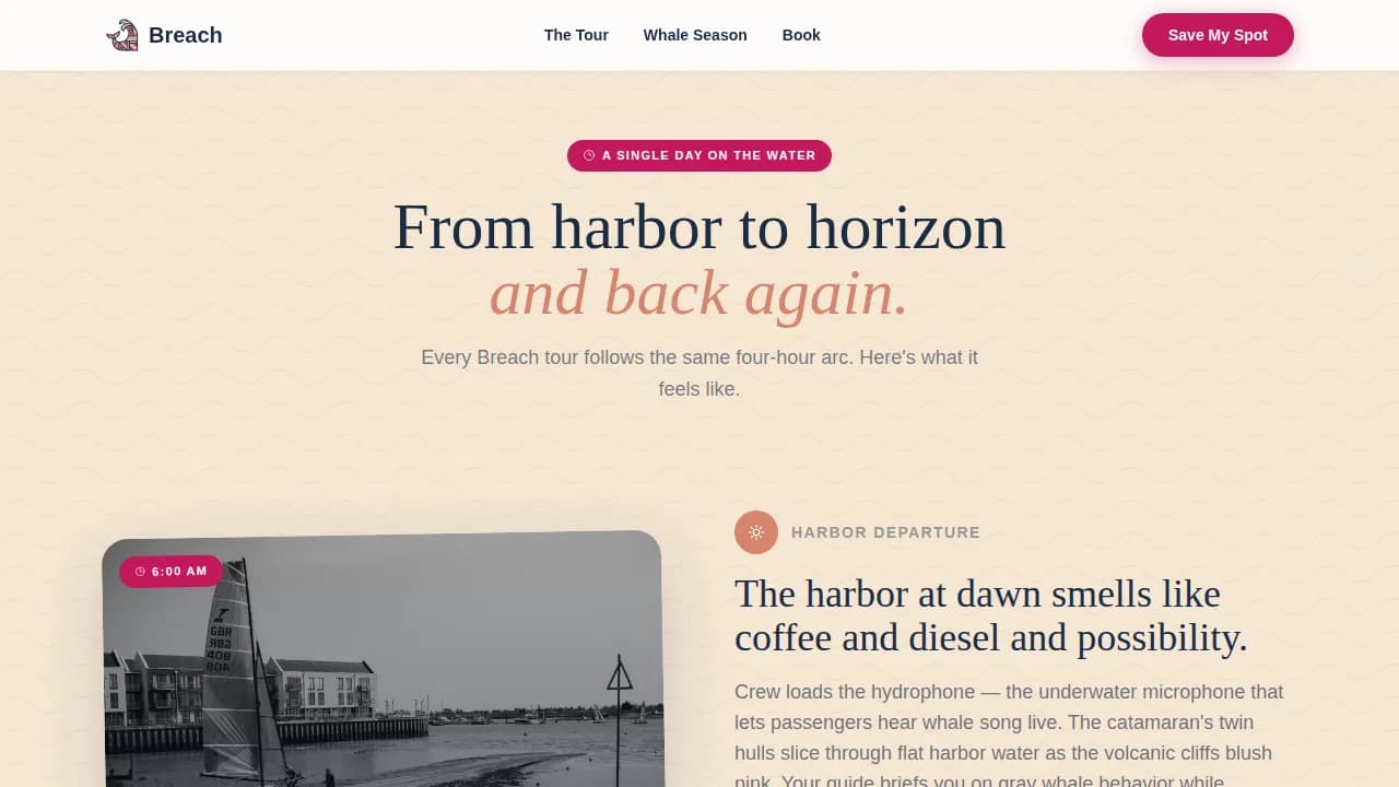 Voyage — Thrilling Marine Expedition Landing Page Template