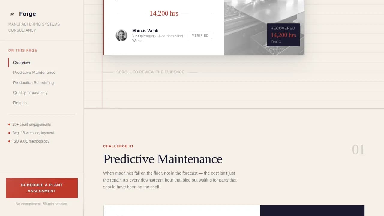 Build — Expert Production Advisory Landing Page Template