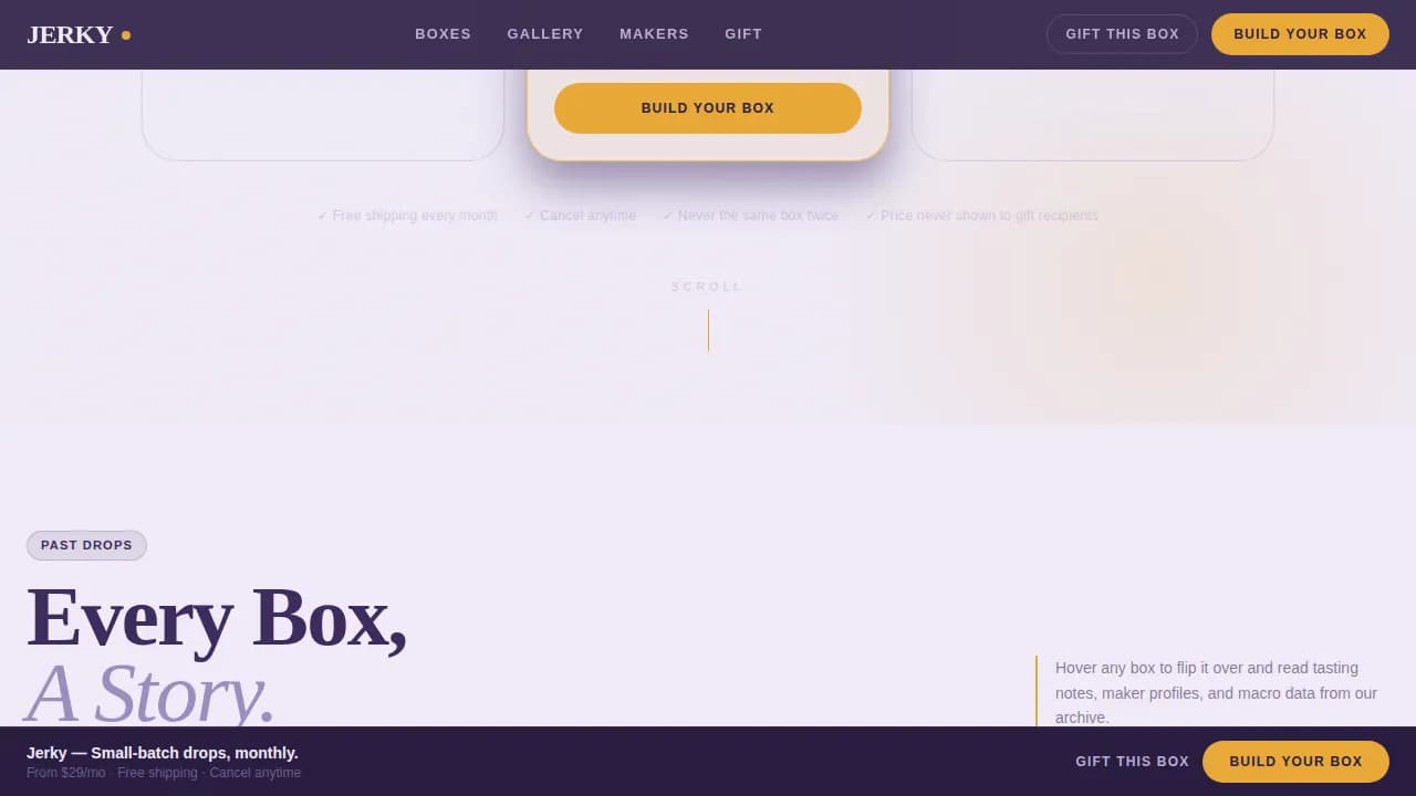 Savor — Gourmet Snack Club Landing Page Template
