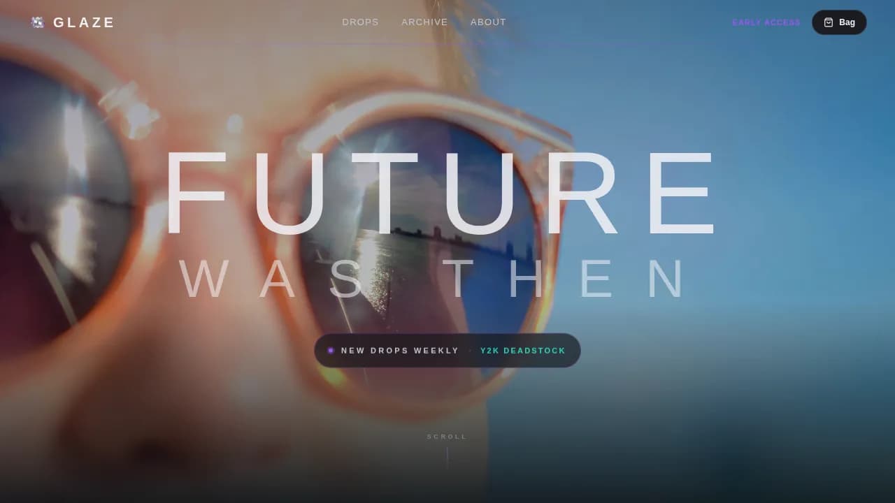 Prism — Futuristic Optical Retail Landing Page Template