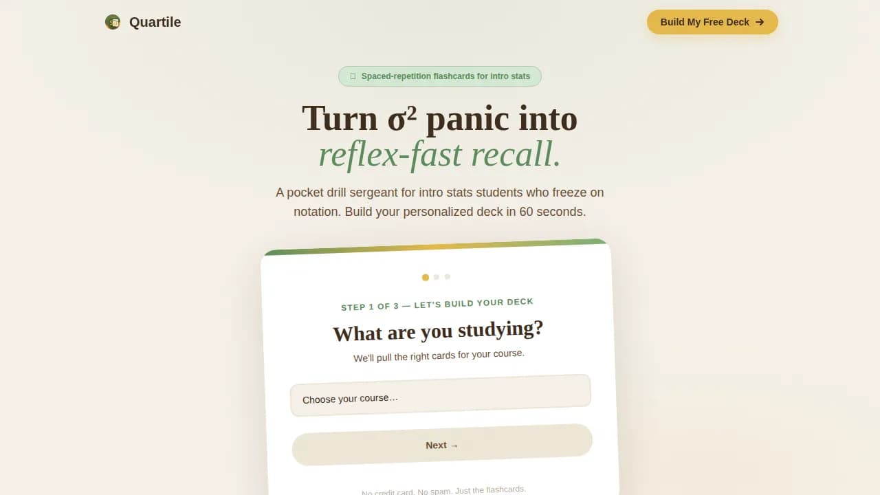 Mastery — Smart Statistics Learning Landing Page Template