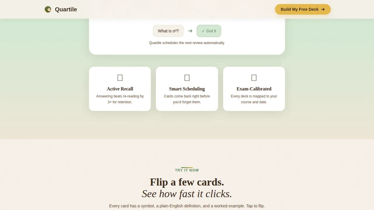 Mastery — Smart Statistics Learning Landing Page Template