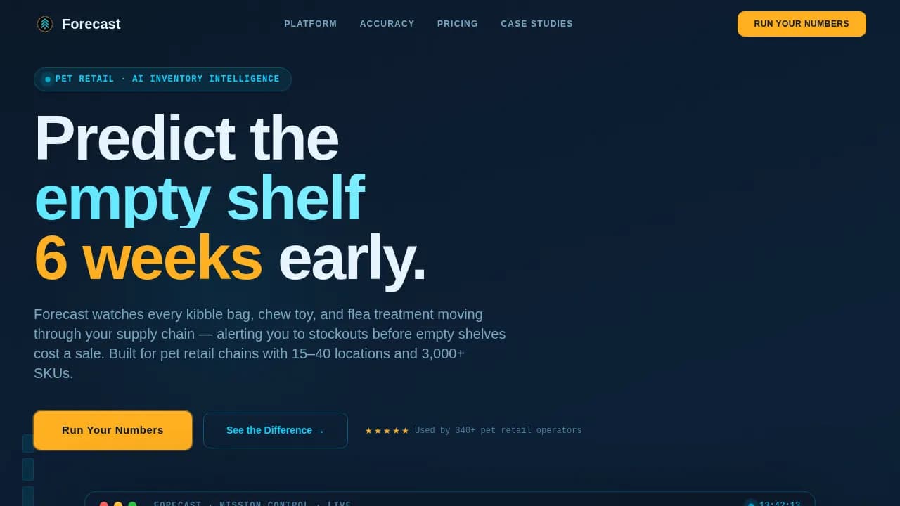 Predict — Smart Pet Supply Optimization Landing Page Template