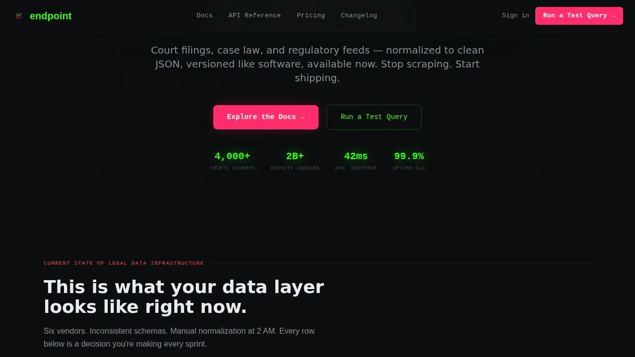 LegalTech Startup Comparison Website Template