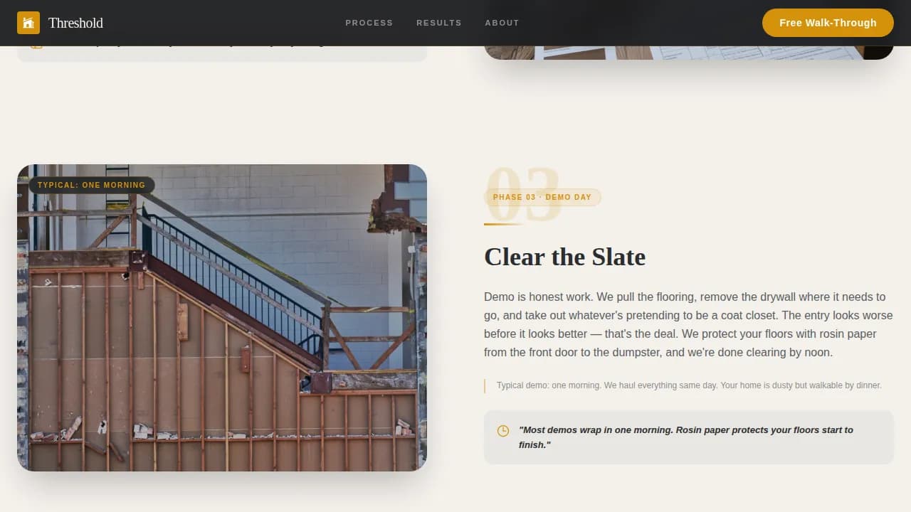 Entrance — Robust Entryway Renovation Landing Page Template