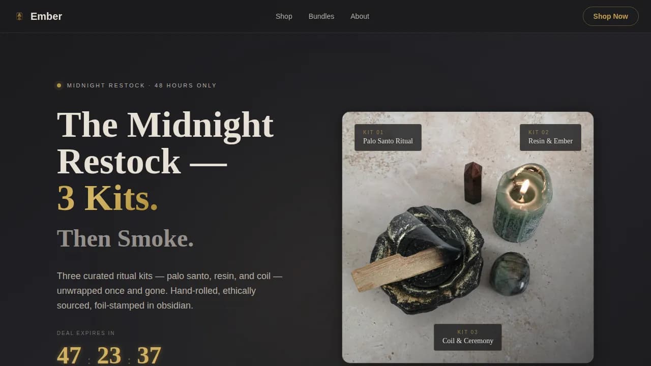 Spark — Flash Deal Marketplace Landing Page Template