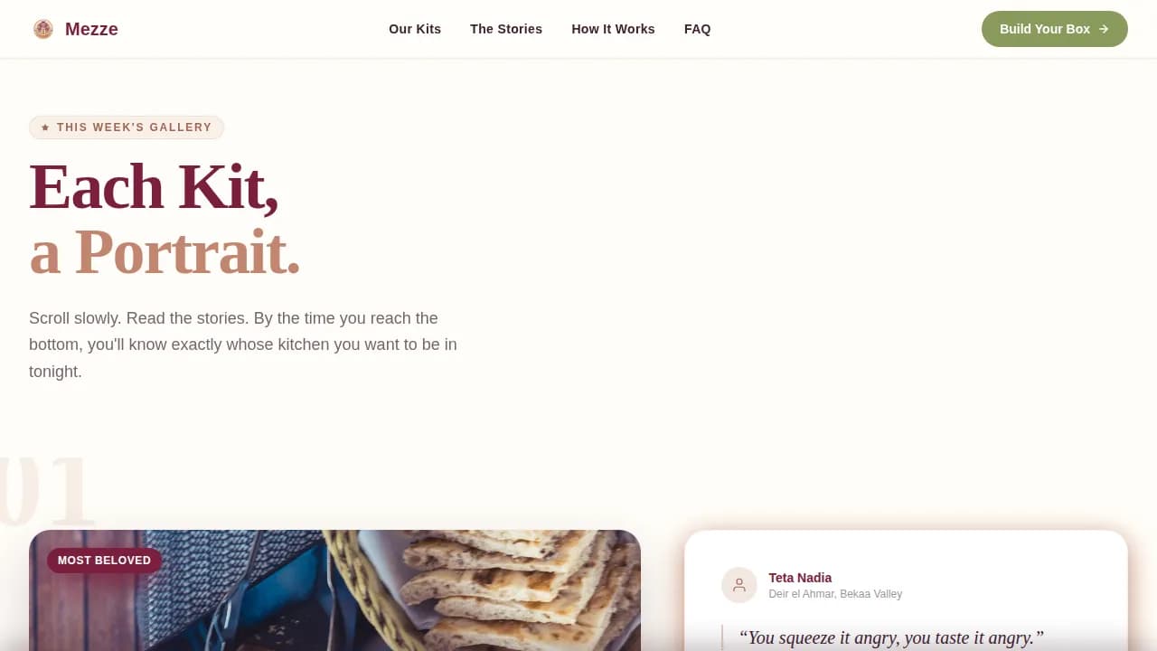 Middle Eastern Cuisine & Dining Virtual Professional Website Template