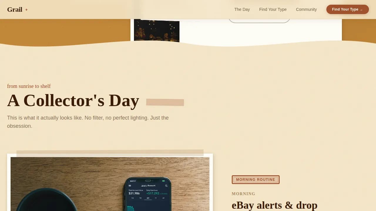 Collect — Passion Collectible Marketplace Landing Page Template