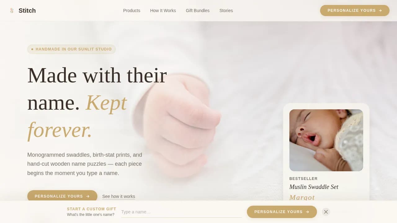 Baby & Kids E-Commerce Pricing Website Template