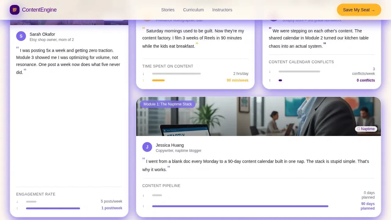 Engage — Dynamic Family Marketing Landing Page Template