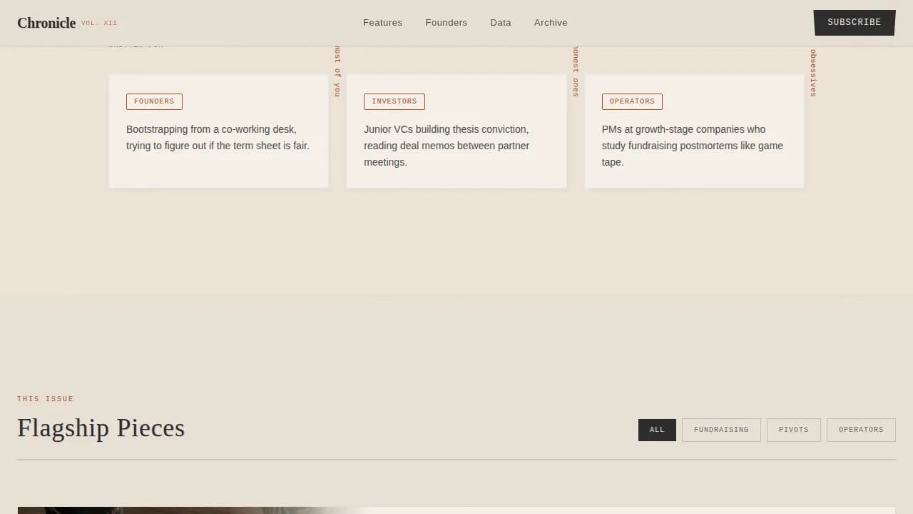 Stories — Innovative Tech Publication Landing Page Template