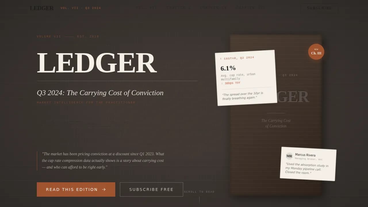 Archive — Insightful Vintage Marketplace Landing Page Template