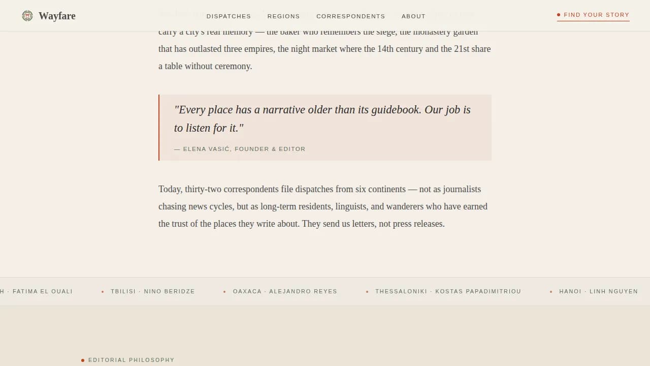 Travel Blog & Media Blog Website Template