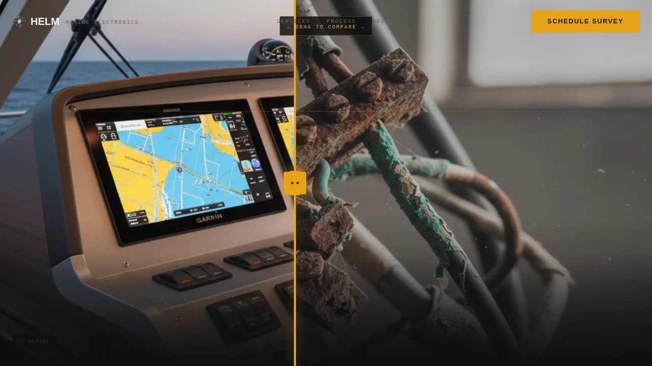 Navigate — Marine Electronics Landing Page Template