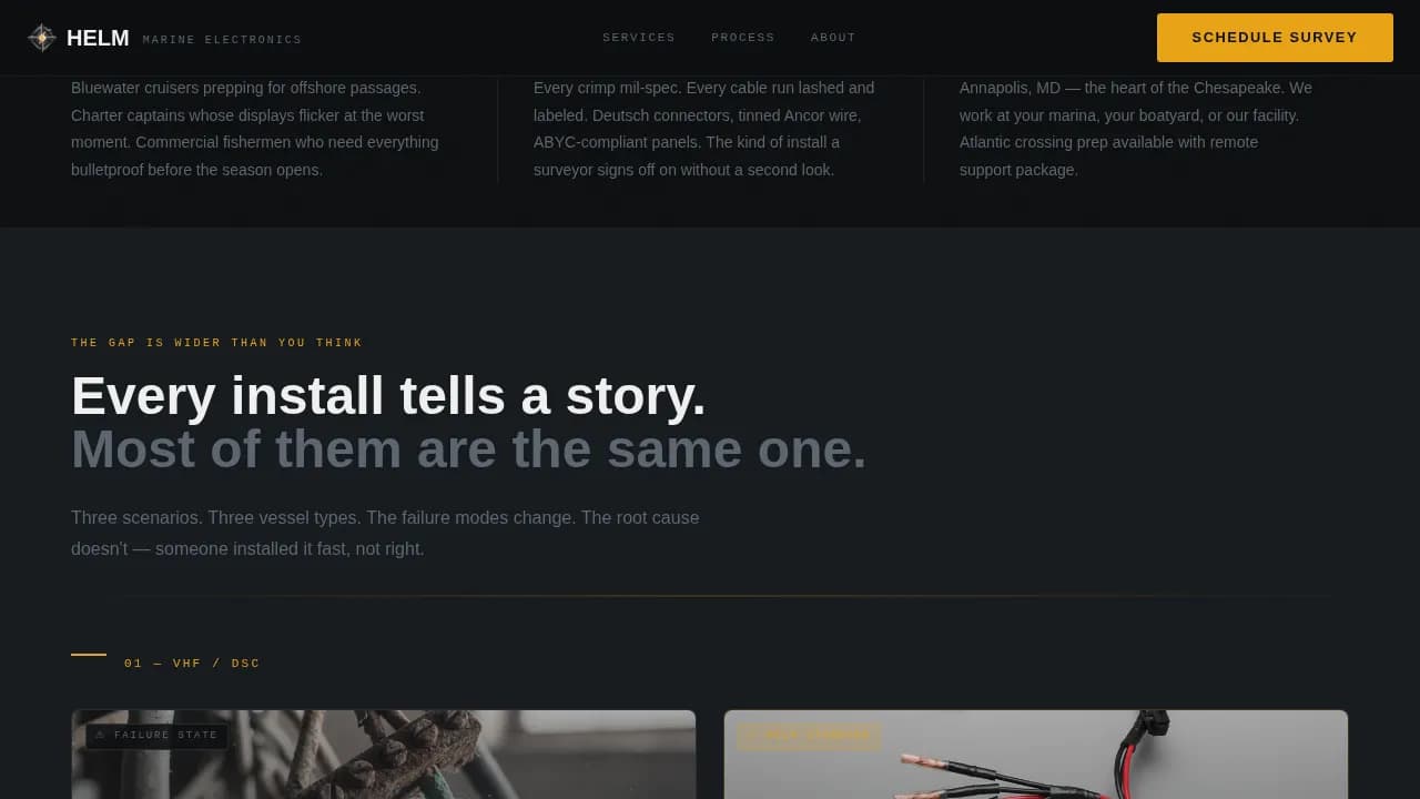 Navigate — Marine Electronics Landing Page Template