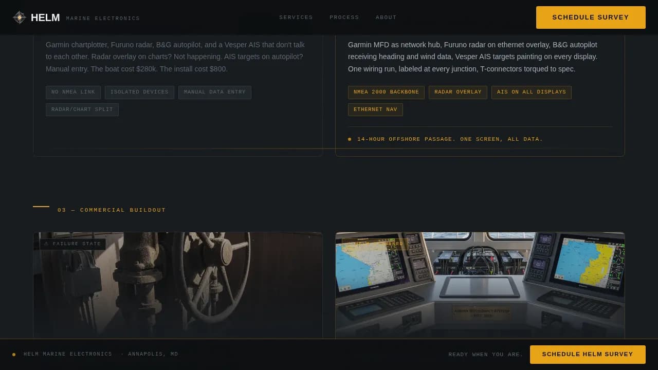 Navigate — Marine Electronics Landing Page Template