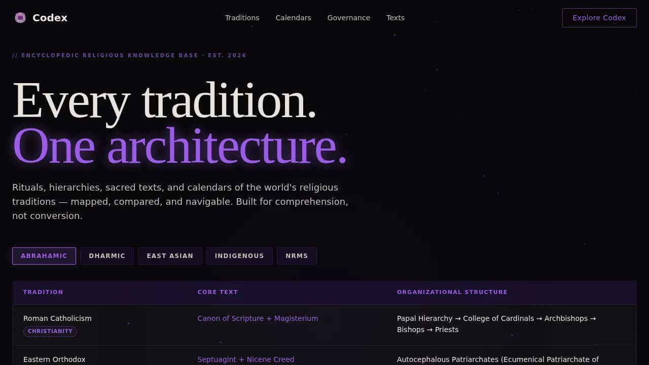 Scripture — Searchable Faith Traditions Landing Page Template