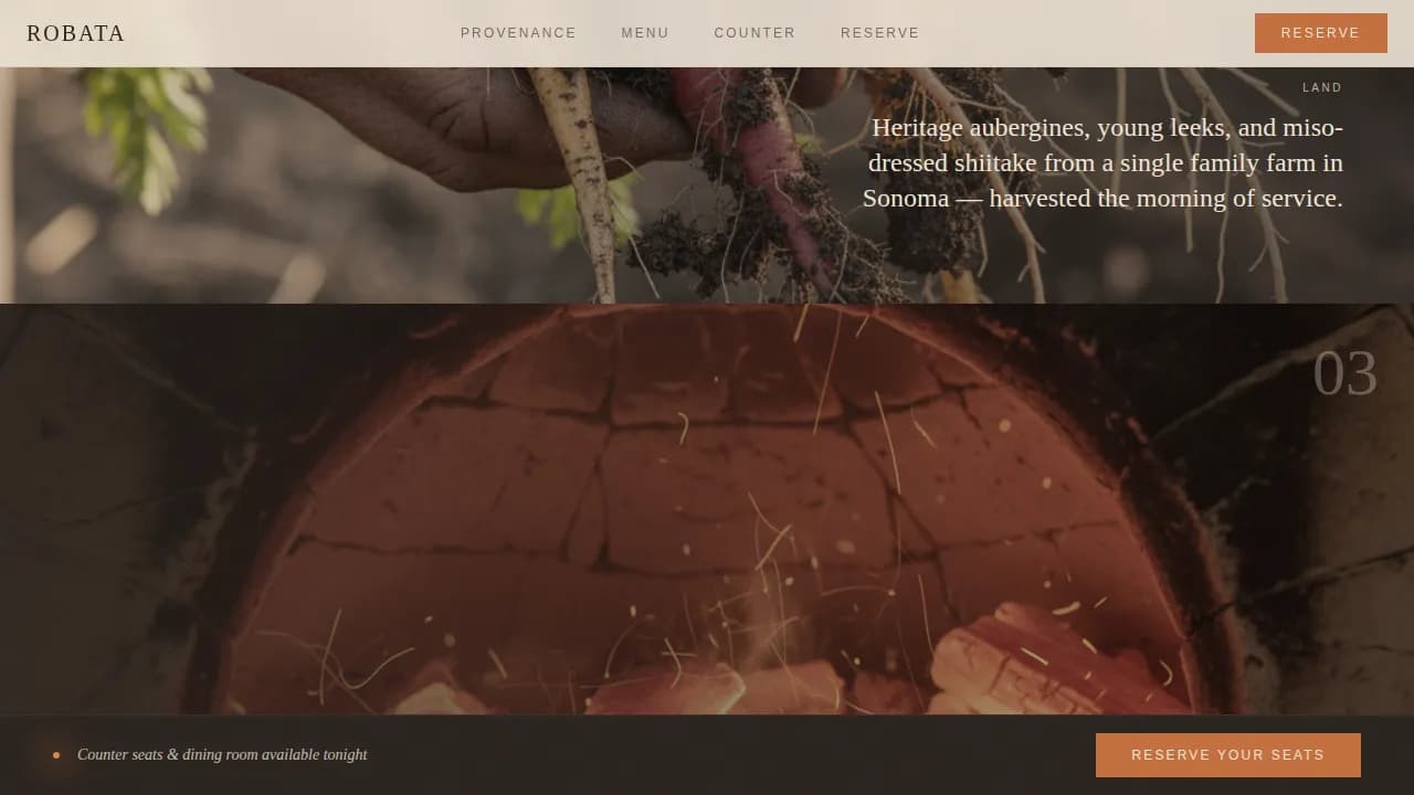 Ember — Exquisite Grill Dining Landing Page Template