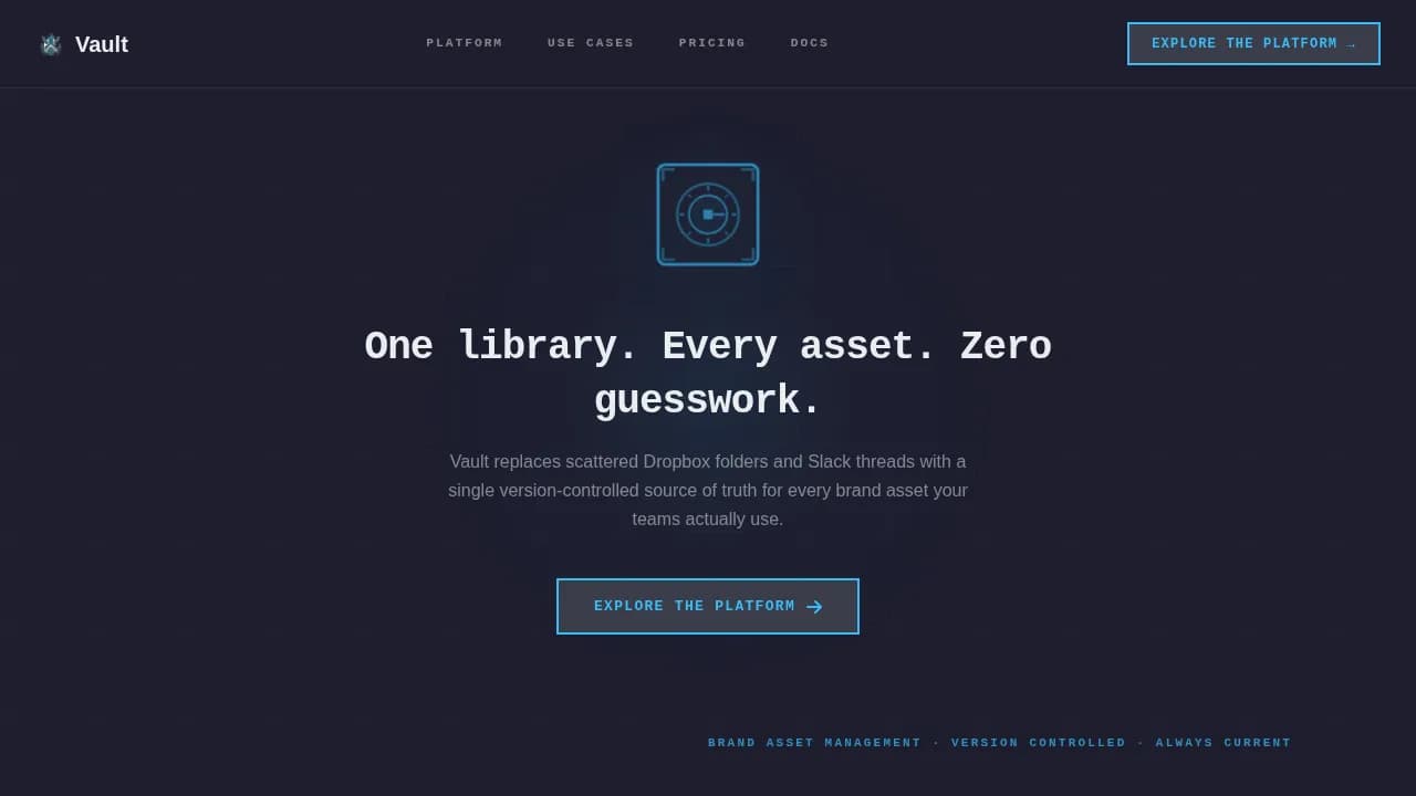 Archive — Unified Digital Asset Management Landing Page Template