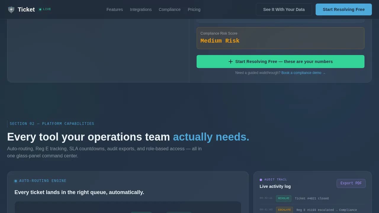 Reserve — Swift Financial Assistance Landing Page Template