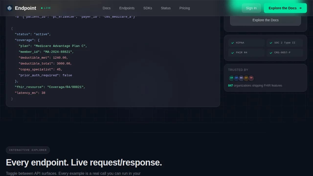 Nexus — Intelligent Healthcare Integration Landing Page Template