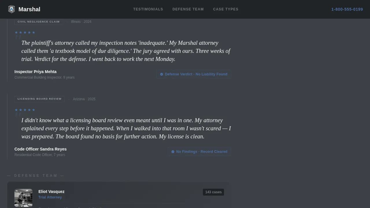 Firewatch — Trusted Defense Landing Page Template