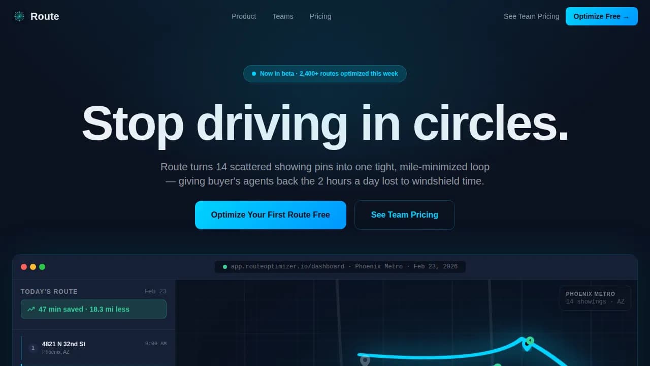Optimize — Real Estate Landing Page Template