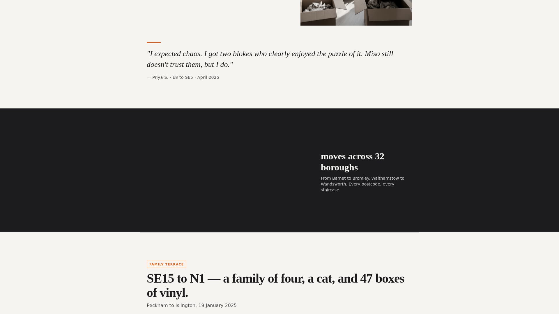 Transit — Professional Relocation Landing Page Template