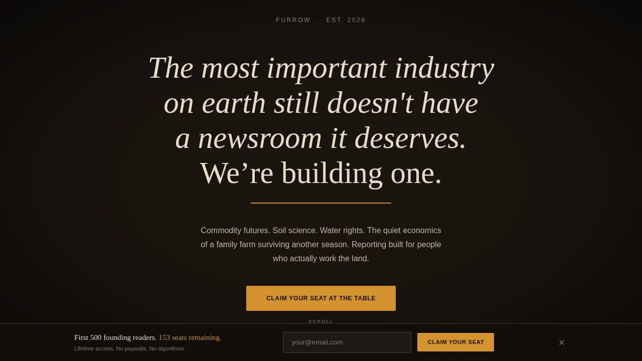 Harvest — Farming News Blog Landing Page Template
