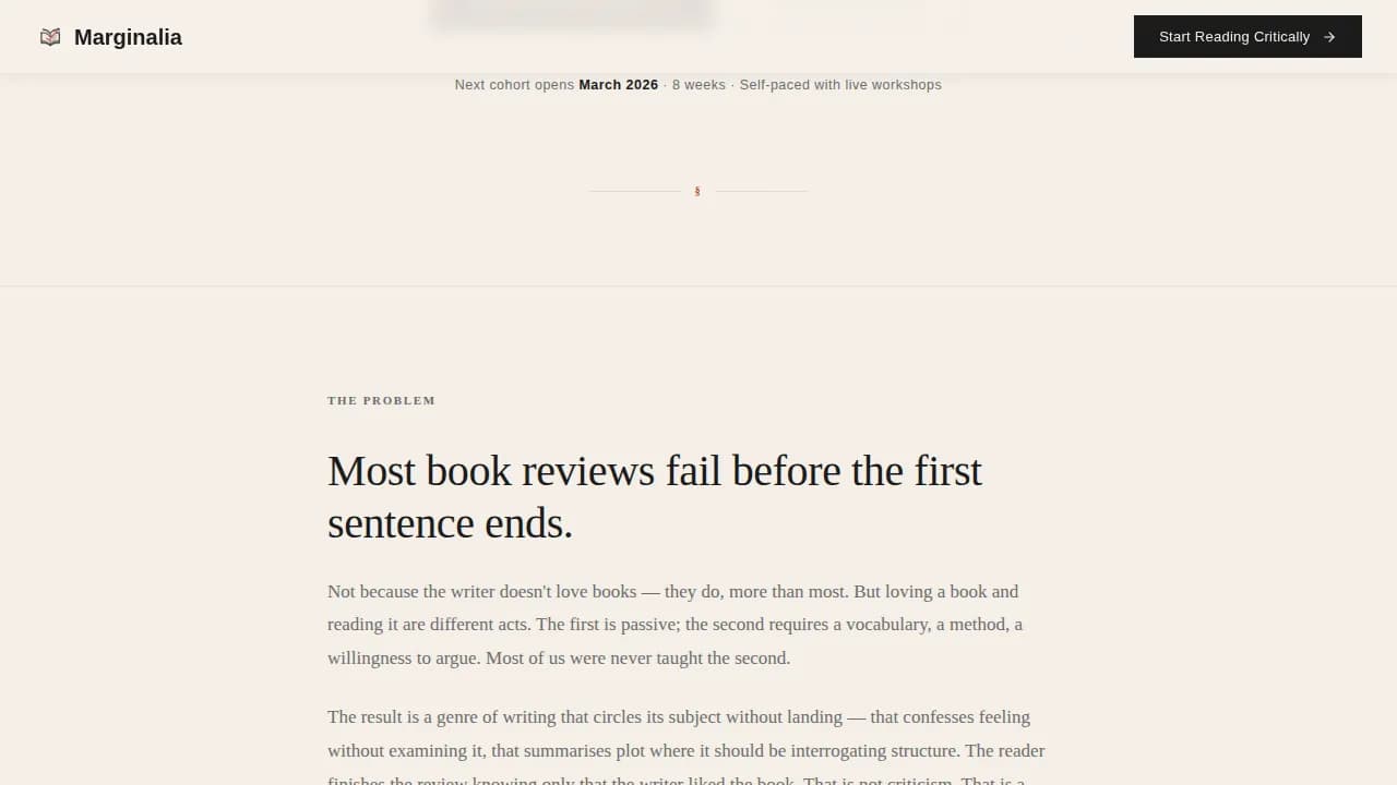 Annotate — Immersive Literary Analysis Landing Page Template