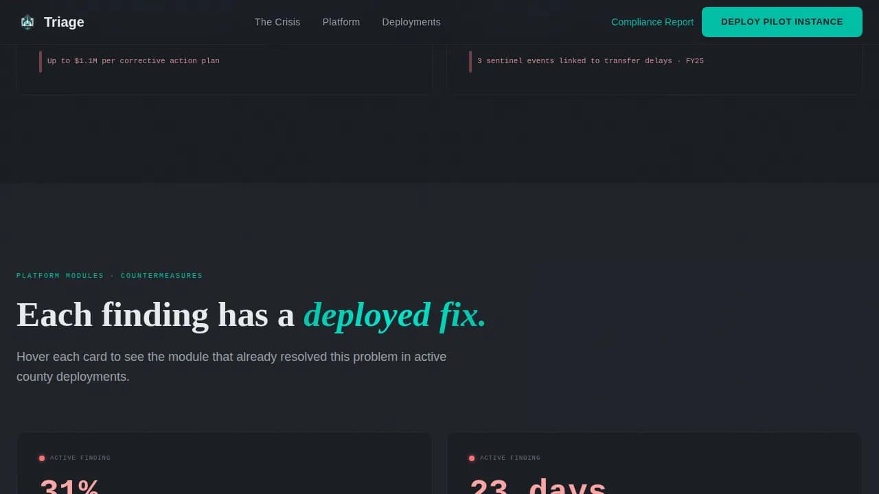 Government Software Portfolio Website Template