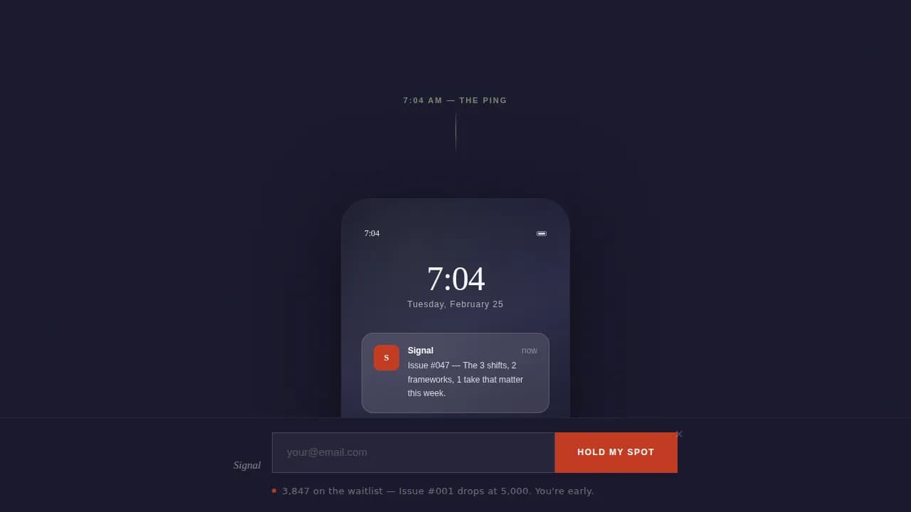 SEO & Content Newsletter Pre-Launch Website Template