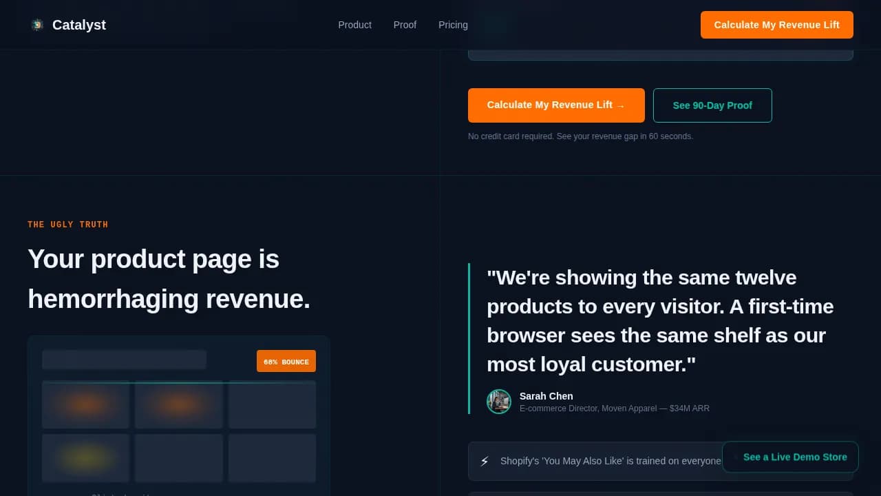 Ignite — Advanced AI Personalization Landing Page Template