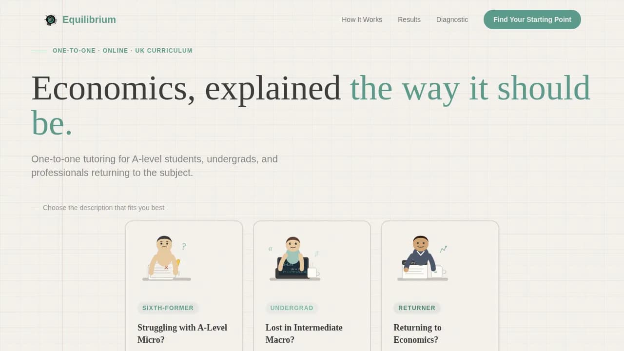 Economics Education Professional Website Template
