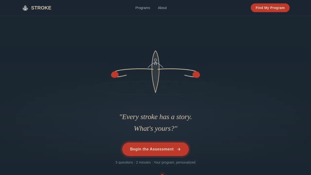 Stroke — Expert Rowing Academy Landing Page Template