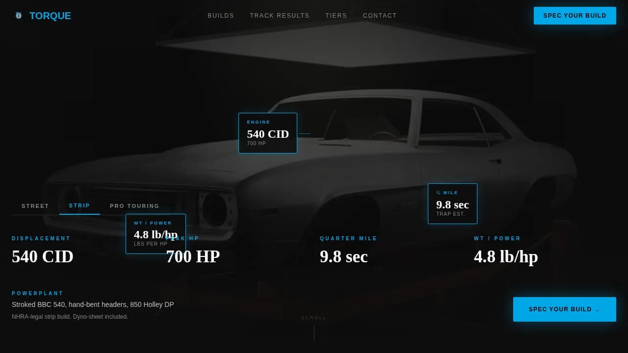 Vehicle Customization & Modification Professional Website Template