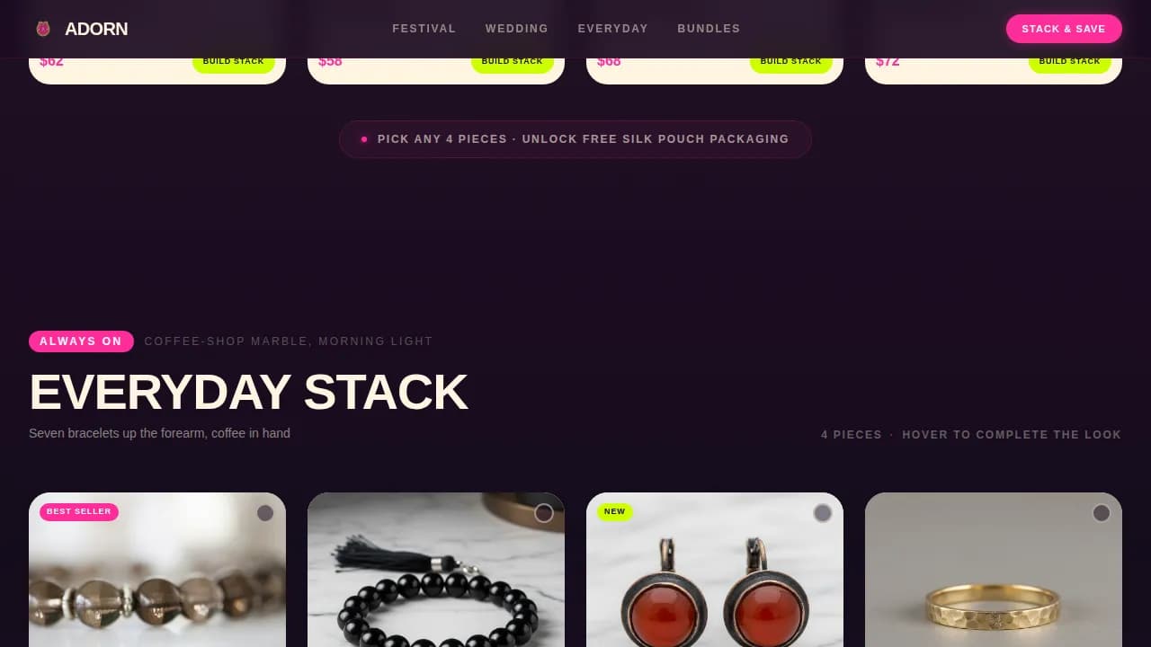 Bohemian Fashion Professional Website Template