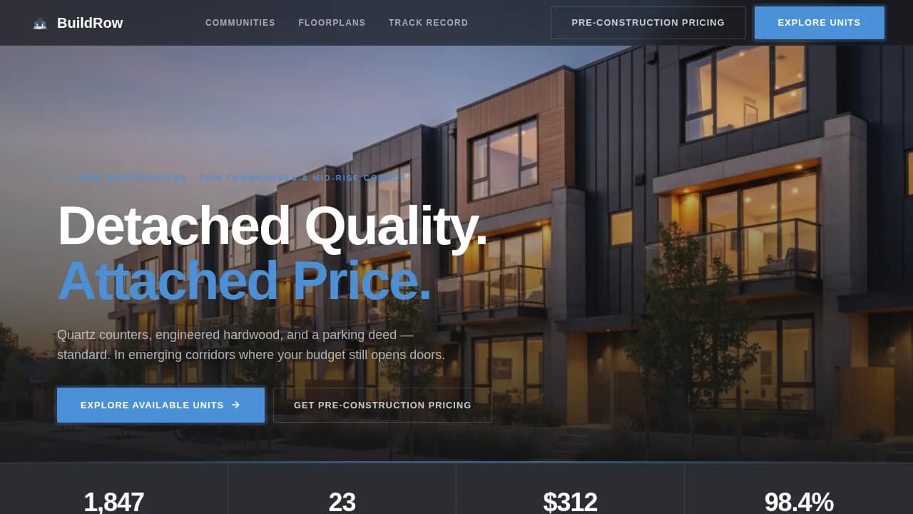 Residential Construction Reviews Website Template