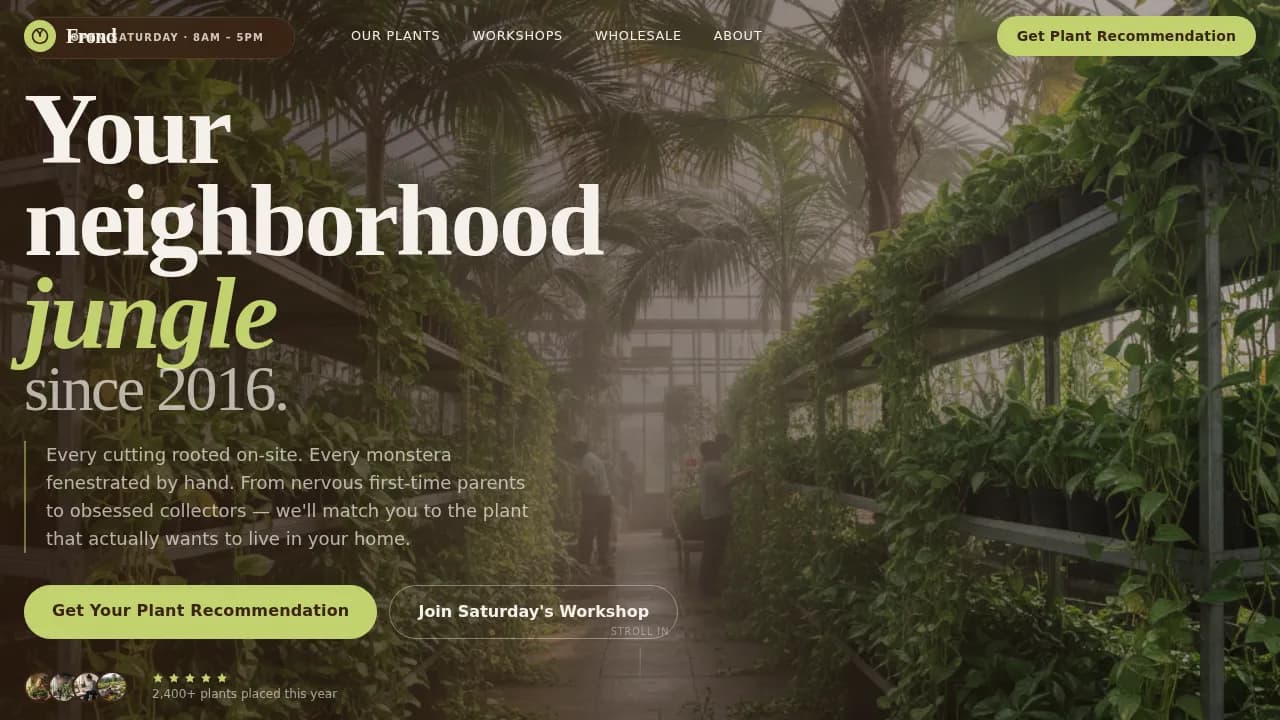Nursery & Plant Farm Professional Website Template
