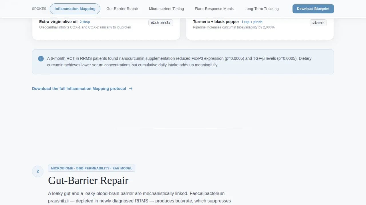 Myelin - Clinical MS Nutrition Protocol Landing Page Template