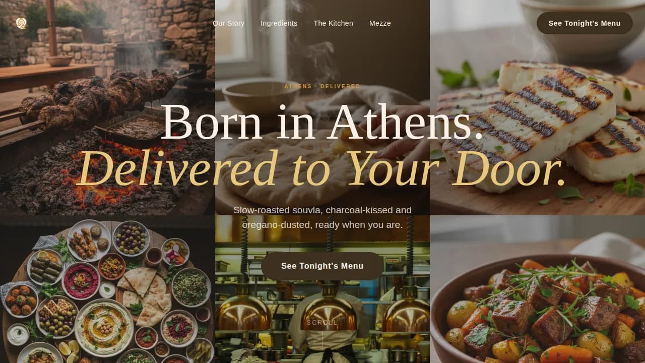 Greek Dining Professional Website Template