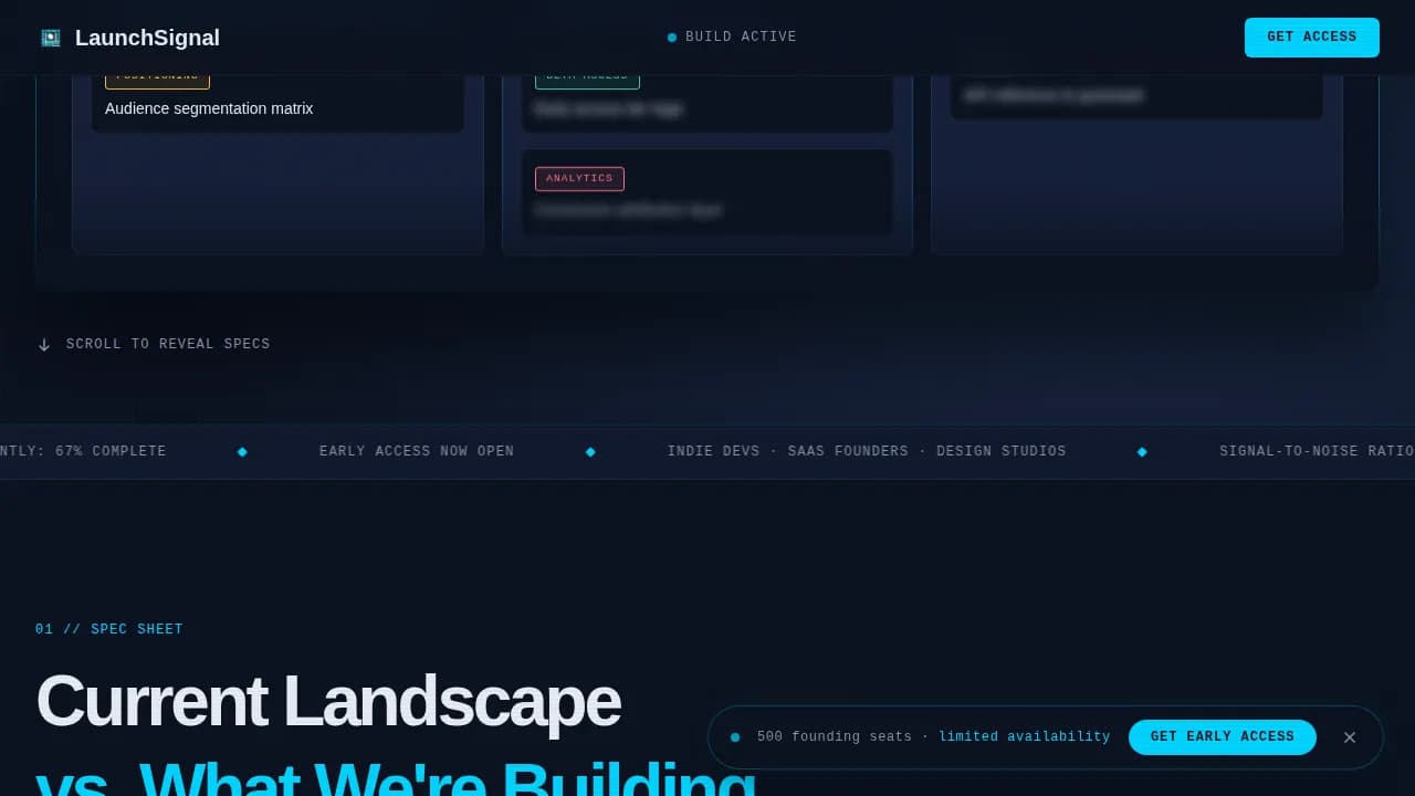 Creative Project Coming Soon & Pre-Reveal Website Template
