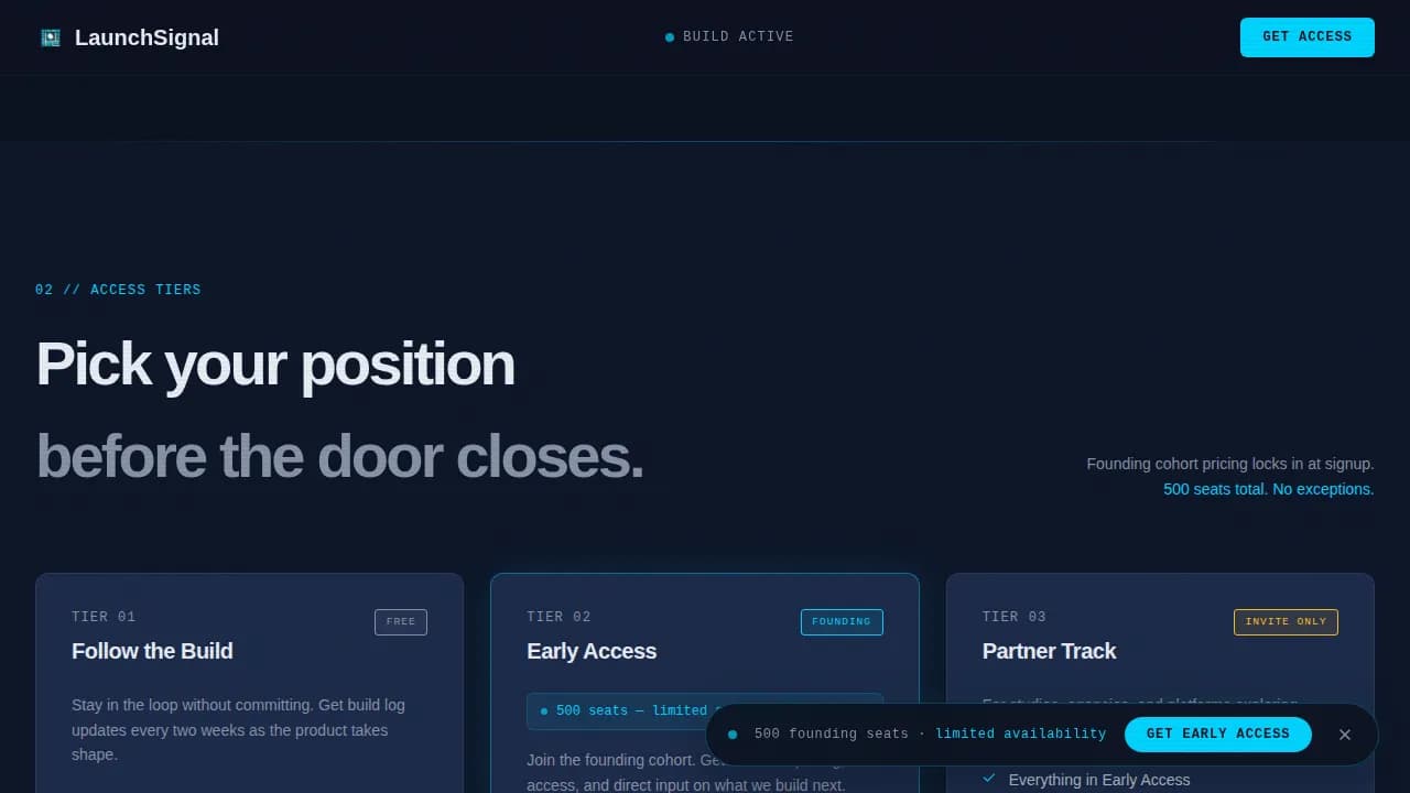Creative Project Coming Soon & Pre-Reveal Website Template