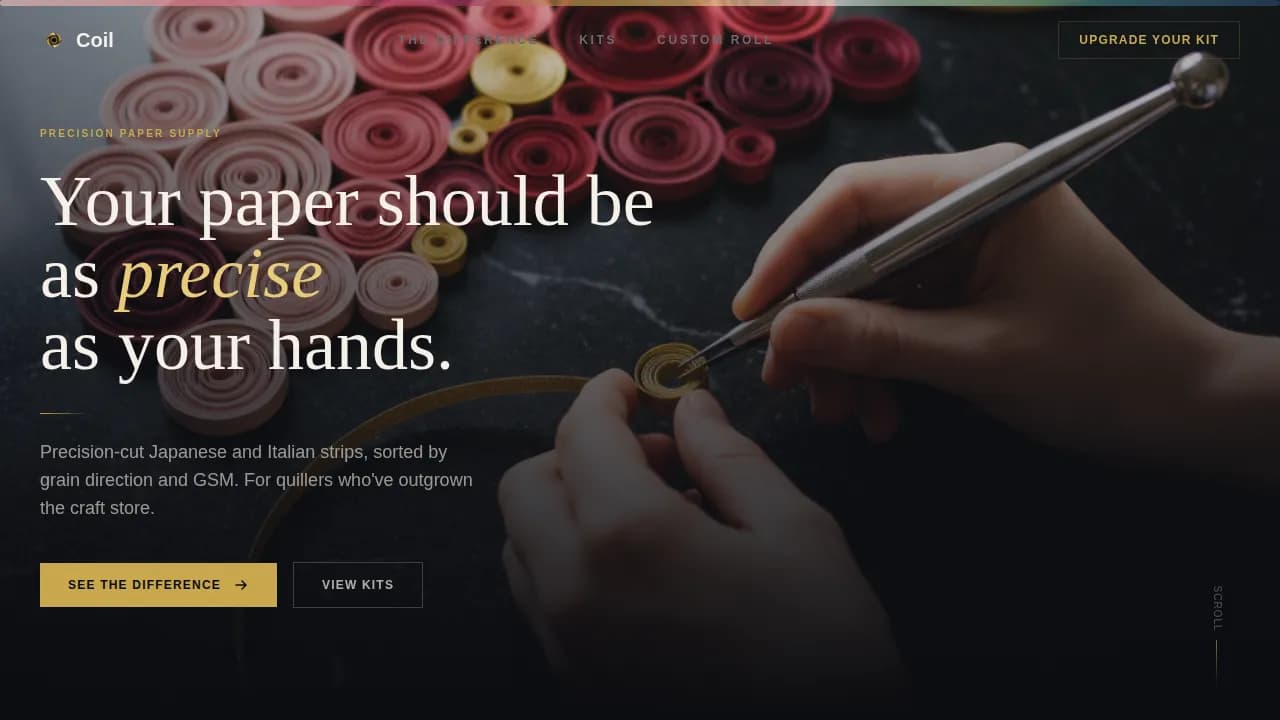Hobby & Passion Supplies Professional Website Template
